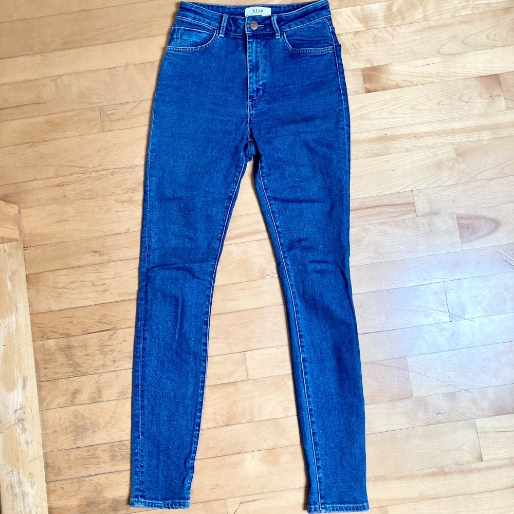 Neuw high waist blue skinny jeans